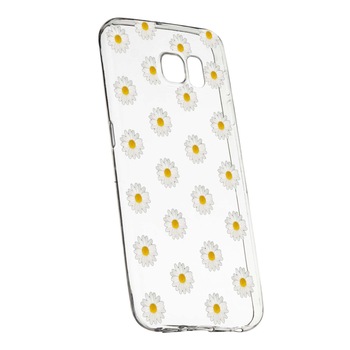 Husa de protectie, Happy Flowers, pentru Samsung Galaxy S6, rezistenta la uzura, anti-alunecare, din silicon Premium, 513 Husa de protectie, Happy Flowers, pentru Samsung Galaxy S6, rezistenta la uzura, anti-alunecare, din silicon Premium, 513