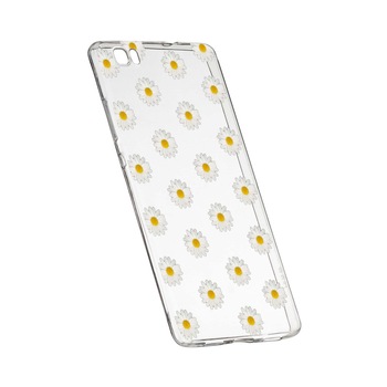Husa de protectie, Happy Flowers, pentru Huawei P8 Lite, rezistenta la uzura, anti-alunecare, din silicon Premium, 513 Husa de protectie, Happy Flowers, pentru Huawei P8 Lite, rezistenta la uzura, anti-alunecare, din silicon Premium, 513