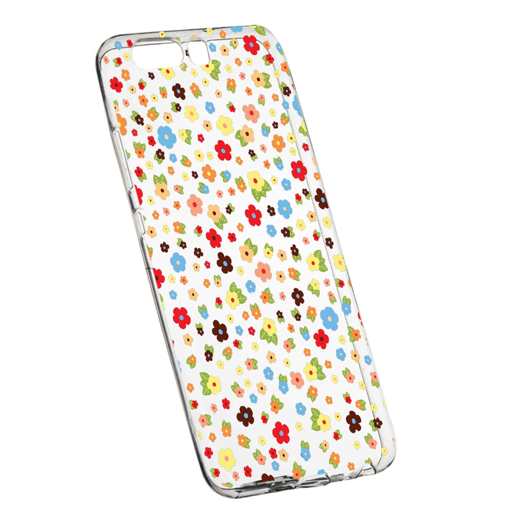 Husa de protectie, Happy Flowers, pentru Huawei Y6 2018, rezistenta la uzura, anti-alunecare, din silicon Premium, 501