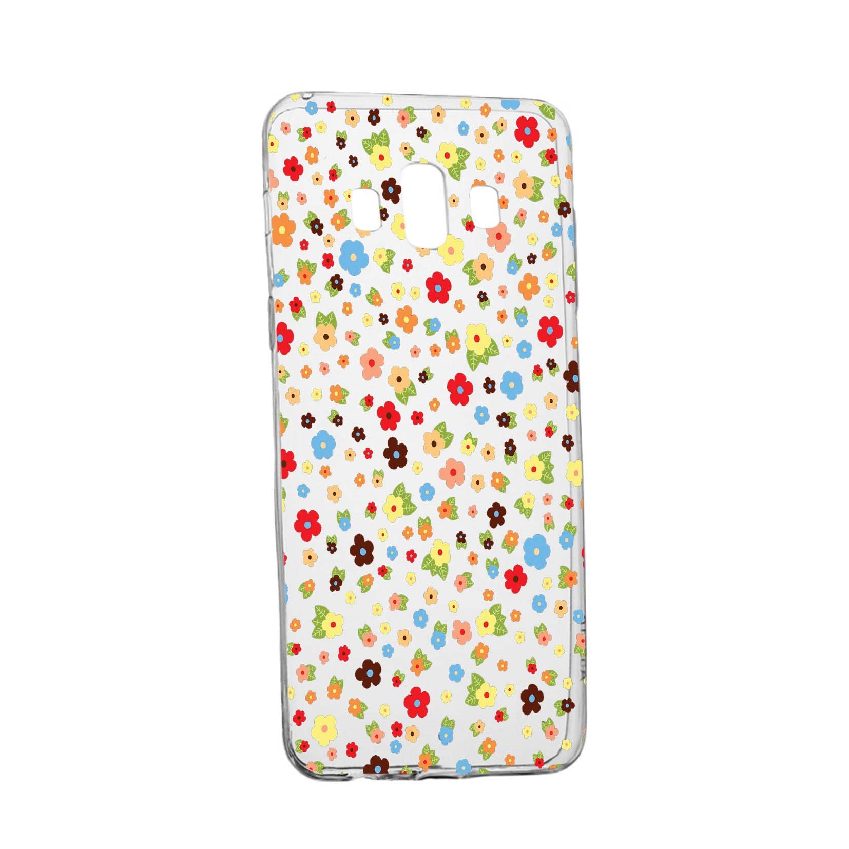 Husa de protectie, Happy Flowers, pentru Samsung Galaxy J6 Plus 2018, rezistenta la uzura, anti-alunecare, din silicon Premium, 501