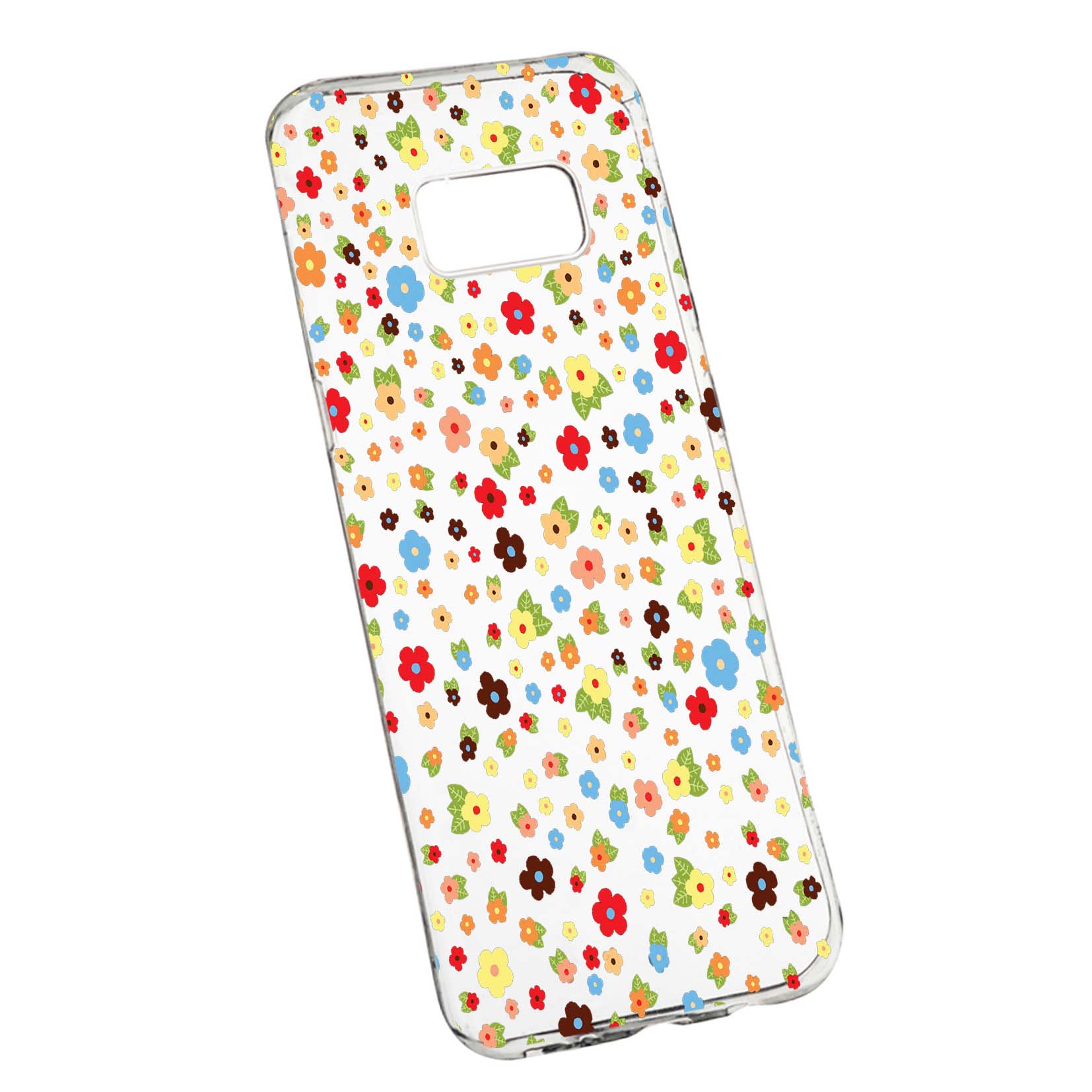 Husa de protectie, Happy Flowers, pentru Samsung Galaxy S8 Plus, rezistenta la uzura, anti-alunecare, din silicon Premium, 501