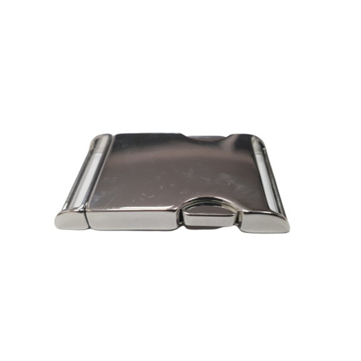 Set 2 catarame metalice de inchidere , tip trident, culoarea nichel lux , MABO, latime de prindere 3 CM