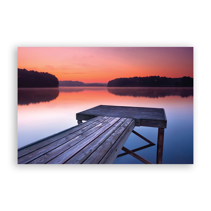 Tablou Canvas - Natura, Peisaj, Lac, Apus de soare, 40 x 60 cm