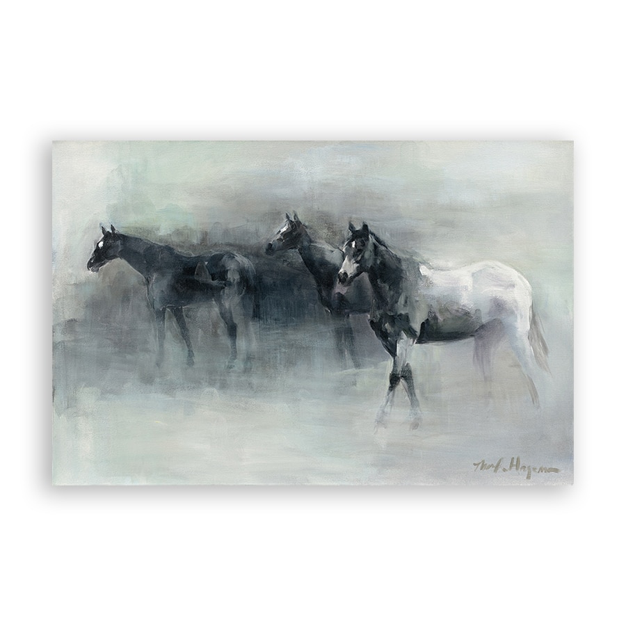 Tablou Canvas - Animal, Cai, Ceata, Pictura, 80 x 120 cm