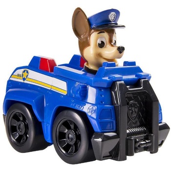 Figurina Spin Master Chase cu Masina de Politie Patrula Catelusilor Figurina Spin Master Chase cu Masina de Politie Patrula Catelusilor