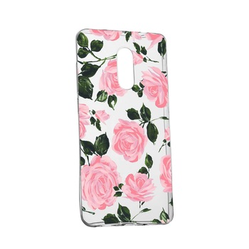 Husa de protectie, Trandafiri, culorile de pastel, pentru LG K40, rezistenta la uzura, anti-alunecare, din silicon Premium, 514 Husa de protectie, Trandafiri, culorile de pastel, pentru LG K40, rezistenta la uzura, anti-alunecare, din silicon Premium, 514