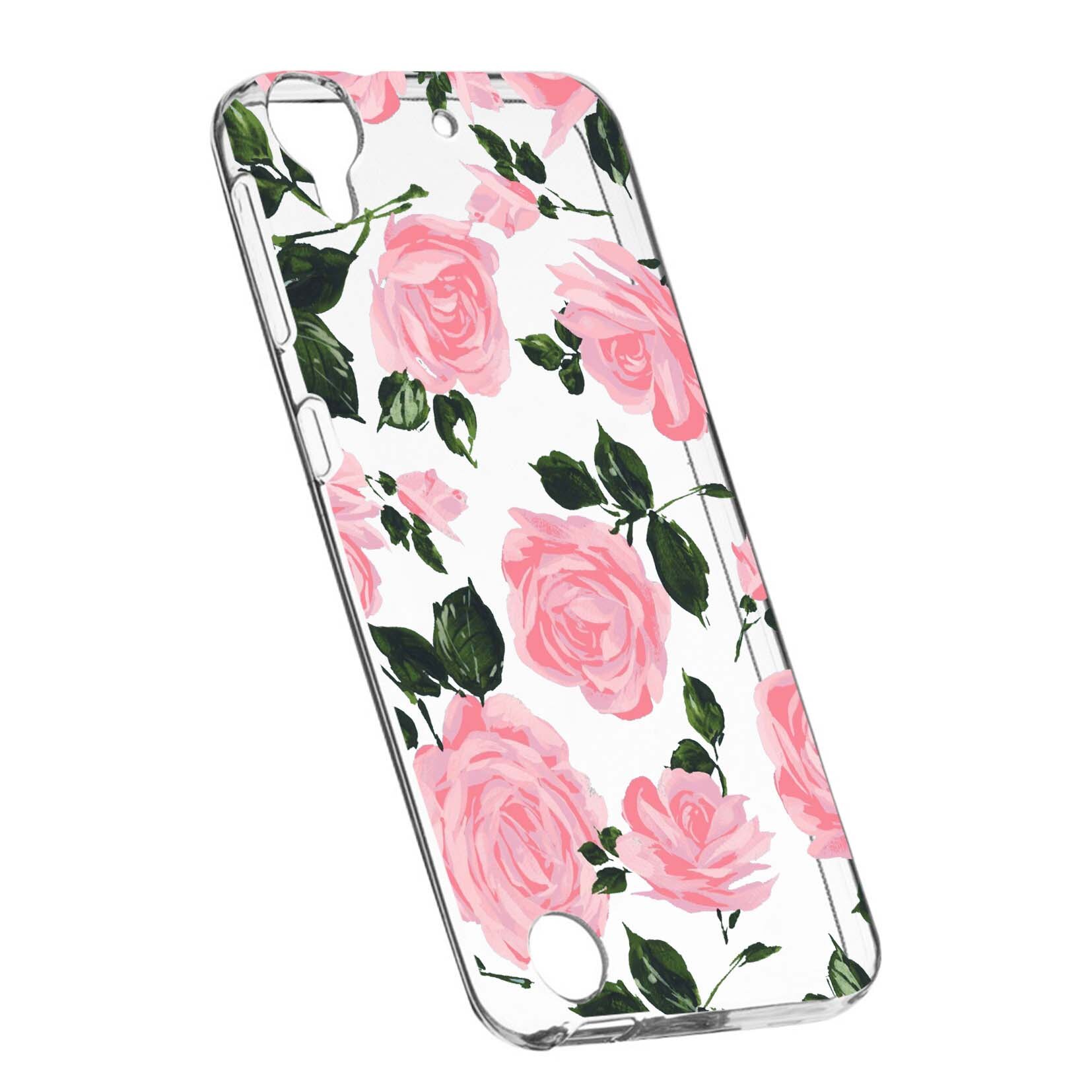Husa de protectie, Trandafiri, culorile de pastel, pentru HTC Desire 825 / 10 Lifestyle, rezistenta la uzura, anti-alunecare, din silicon Premium, 514