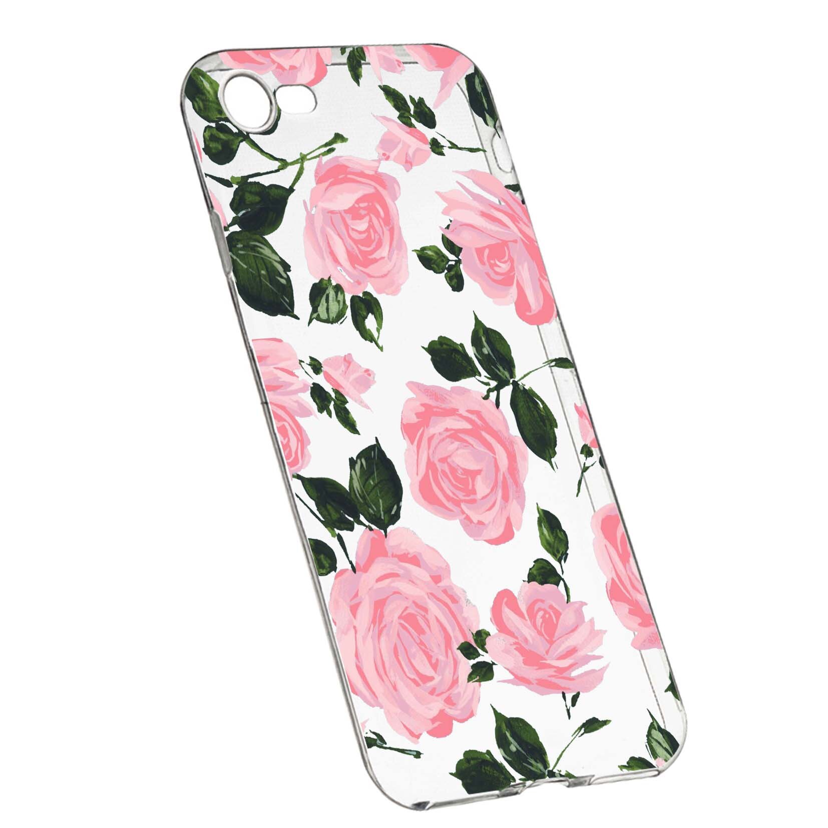 Husa de protectie, Trandafiri, culorile de pastel, pentru Xiaomi Redmi Note 5A/Y1 Lite, rezistenta la uzura, anti-alunecare, din silicon Premium, 514