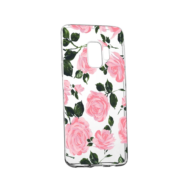 Силиконов калъф Unique за Rose, Pastel colors, Samsung Galaxy S9 Plus, 514