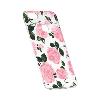 Husa de protectie, Trandafiri, culorile de pastel, pentru Huawei P Smart, rezistenta la uzura, anti-alunecare, din silicon Premium, 514 Husa de protectie, Trandafiri, culorile de pastel, pentru Huawei P Smart, rezistenta la uzura, anti-alunecare, din silicon Premium, 514