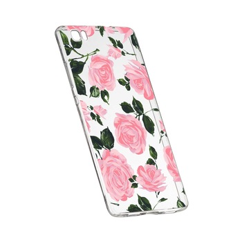 Husa de protectie, Trandafiri, culorile de pastel, pentru Huawei P8 Lite, rezistenta la uzura, anti-alunecare, din silicon Premium, 514 Husa de protectie, Trandafiri, culorile de pastel, pentru Huawei P8 Lite, rezistenta la uzura, anti-alunecare, din silicon Premium, 514
