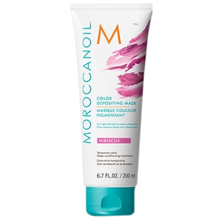 Оцветяваща маска за коса Moroccanoil Hibiscus за руса коса, 200 мл