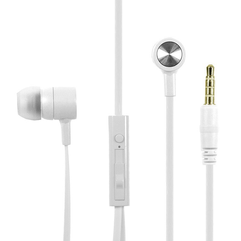 Casti audio cu microfon e5 Big Beat RE02259, Handsfree, Alb