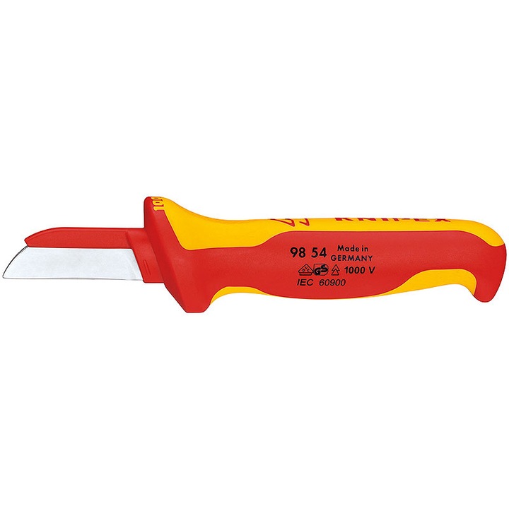 Cutit pentru taiat cabluri Knipex 190 mm, izolat la 1000V