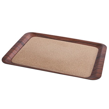Tava servire dreptunghiulara cu invelis pluta adanca 44x32cm culoare neagra Tava servire dreptunghiulara cu invelis pluta adanca 44x32cm culoare neagra