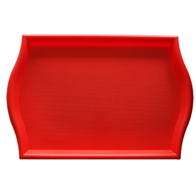 Tava servire 35,5x45 culoare rosie cu strat antialunecare