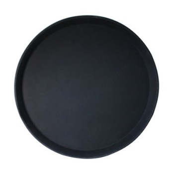 Tava servire ospatar rotunda 40cm culoare neagra Tava servire ospatar rotunda 40cm culoare neagra