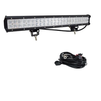 Pachet Led Bar 144w, 14400 LM, 12-24V si Kit cabluri releu siguranta buton interior Pachet Led Bar 144w, 14400 LM, 12-24V si Kit cabluri releu siguranta buton interior