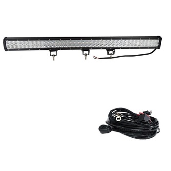 Pachet Led Bar 180w Drept, 18000 LM, 12-24V si Kit releu buton interior siguranta Pachet Led Bar 180w Drept, 18000 LM, 12-24V si Kit releu buton interior siguranta