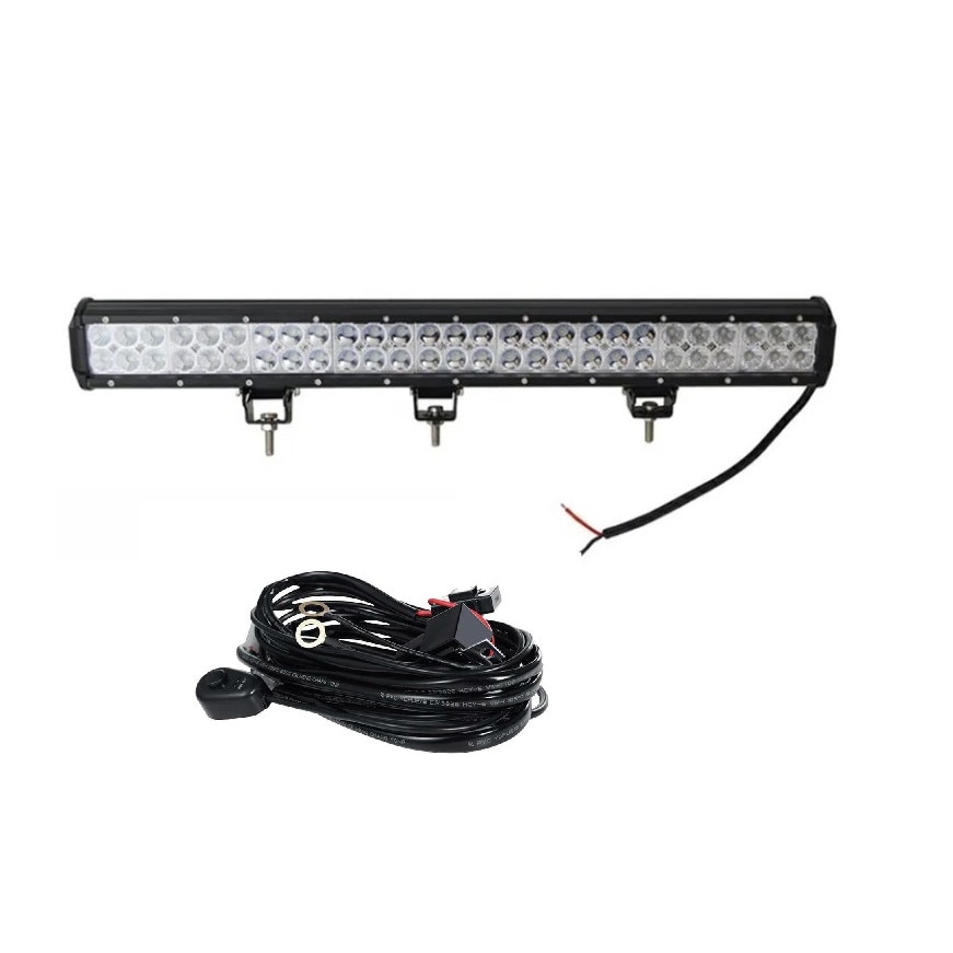 Pachet Led Bar 162w, 16200 LM, 12-24V si Kit releu cu cabluri siguranta buton interior