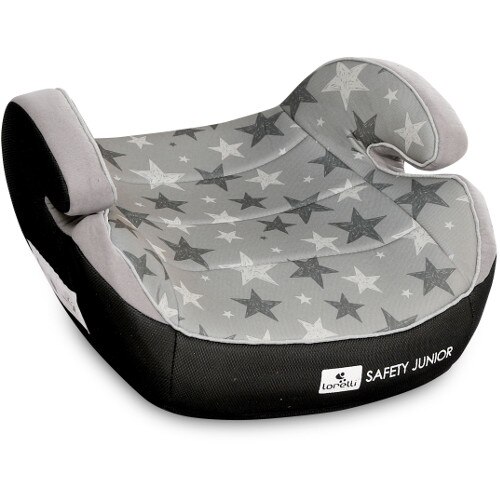 Inaltator auto Lorelli Safety Junior Fix 15-36 Kg cu Sistem de Ancorare, Colectia 2020, Grey Stars