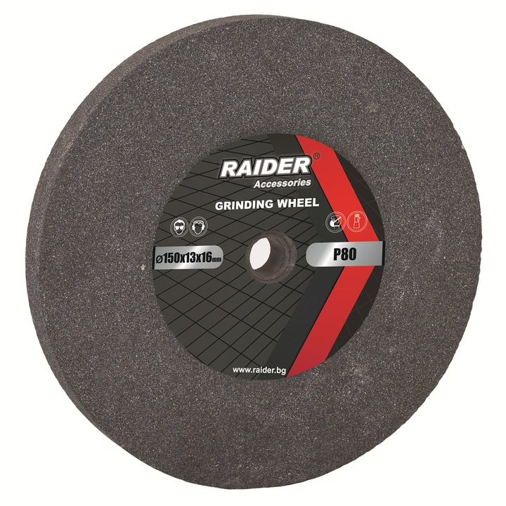 Диск за шмиргел 150x16x13mm P80, Raider 165120