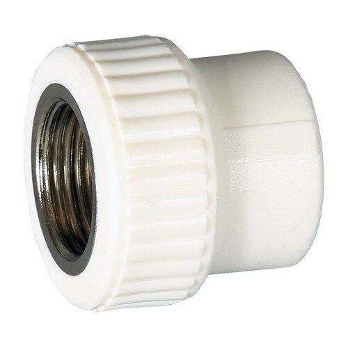Racord PPR alb cu filet metalic interior 32x1”