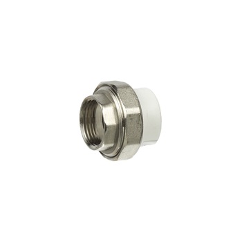 Racord olandez PPR alb cu filet metalic interior 25x3/4 Racord olandez PPR alb cu filet metalic interior 25x3/4