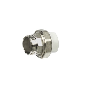 Racord olandez PPR alb cu filet metalic exterior 32x1 Racord olandez PPR alb cu filet metalic exterior 32x1