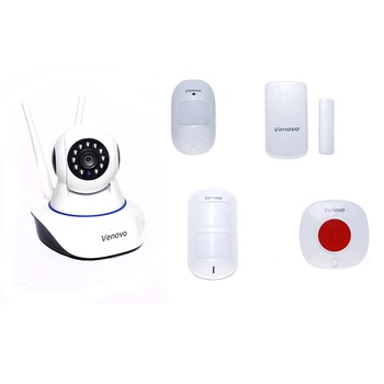 Kit Smart Home, Venovo, Alarm sistem, Wi-Fi Camera 2 MP, Tracking Obiect, Control max 64 Wireless senzor 433mhz , PIR Miscare, PIR Imun Sub 25Kg, Sos, Inregistrare MicroSD Card 64GB,APP notificare telefon instant, Kit Smart Home, Venovo, Alarm sistem, Wi-Fi Camera 2 MP, Tracking Obiect, Control max 64 Wireless senzor 433mhz , PIR Miscare, PIR Imun Sub 25Kg, Sos, Inregistrare MicroSD Card 64GB,APP notificare telefon instant,