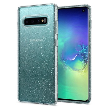 Husa Silicon Samsung Galaxy S10, Liquid Crystal Spigen Husa Silicon Samsung Galaxy S10, Liquid Crystal Spigen