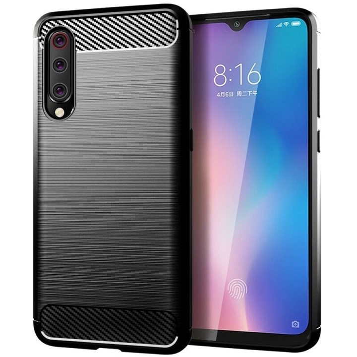 Калъф за XIAOMI Mi A3 Mi CC9e - Carbon (черен) FORCELL