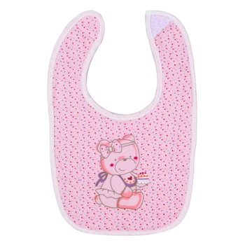 Bavetica bebelusi, Zola®, prindere cu scai roz Bavetica bebelusi, Zola®, prindere cu scai roz