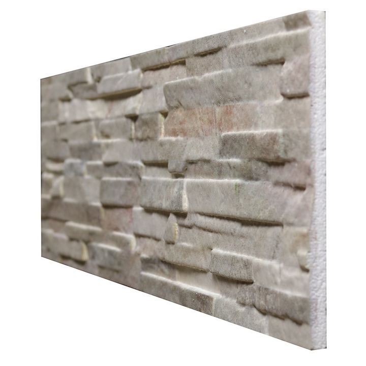Panou decorativ din polistiren de imitatie piatra in relief, 656-2007, dimensiune 1200x300x20 mm