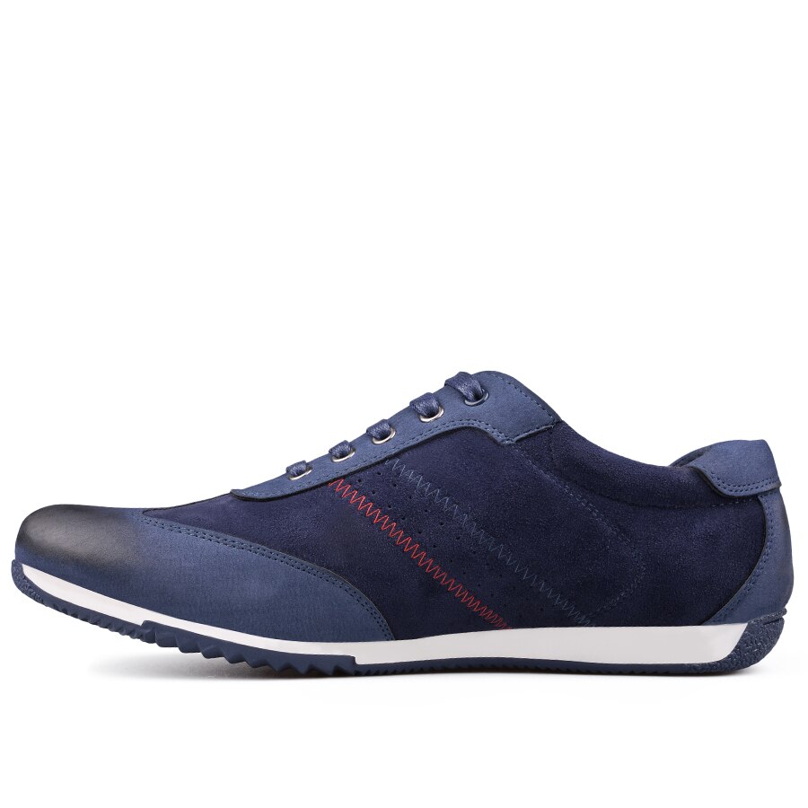 Pantofi sport din piele ecologica Tendez, Model MEW1700, Albastru inchis, 43