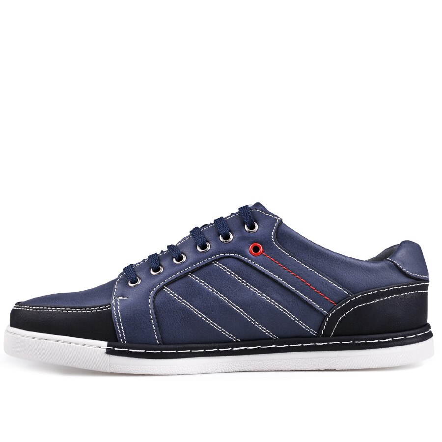 Pantofi sport din piele ecologica Tendez, Model MES33, Albastru, 43
