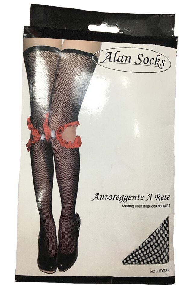 Ciorapi rafinati cu plasa si fodre ,D&J Exclussive, Negru