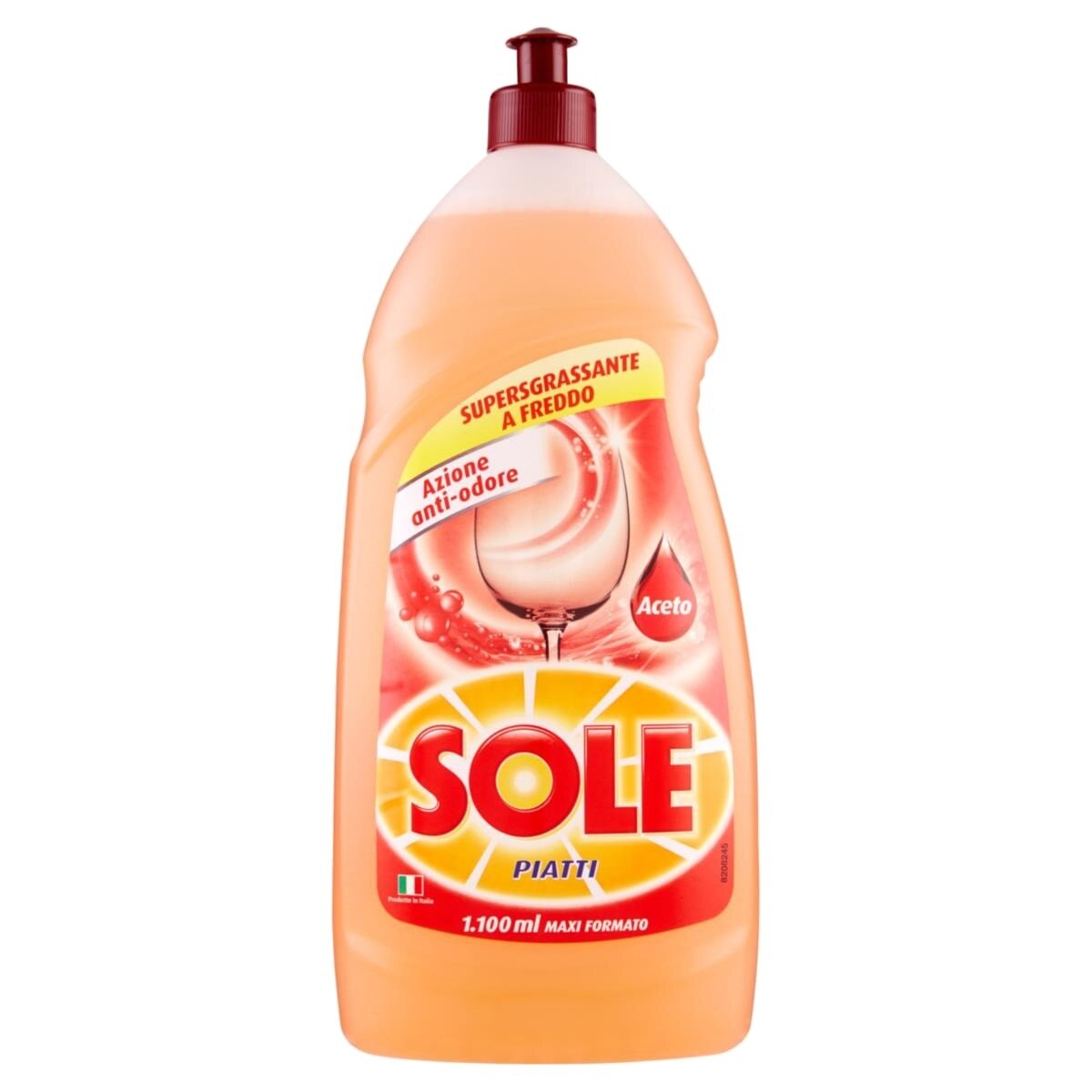 Detergent pentru vase, cu otet, Sole, 1100 ml