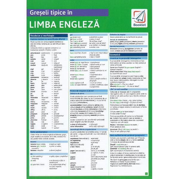 Greseli tipice in limba engleza