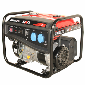 Generator curent electric Senci SC-4000 LITE, 7.5 CP, 223 CC, 3800 W, 230 V, stabilizator de tensiune (AVR), demaraj la sfoara, 15 l, benzina, 13.5 h autonomie maxima Generator curent electric Senci SC-4000 LITE, 7.5 CP, 223 CC, 3800 W, 230 V, stabilizator de tensiune (AVR), demaraj la sfoara, 15 l, benzina, 13.5 h autonomie maxima