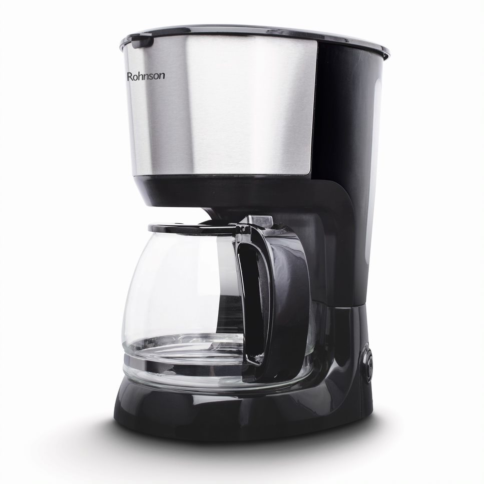 Cafetiera Rohnson R991, 750 W, 1.25 l, Argintiu/Negru