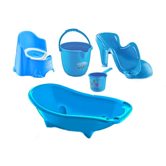 Set 5 piese bebe, bleu