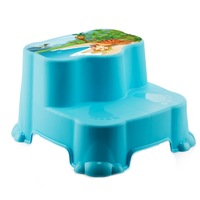 Scaunel inaltator WC cu doua trepte pentru copii , bleu