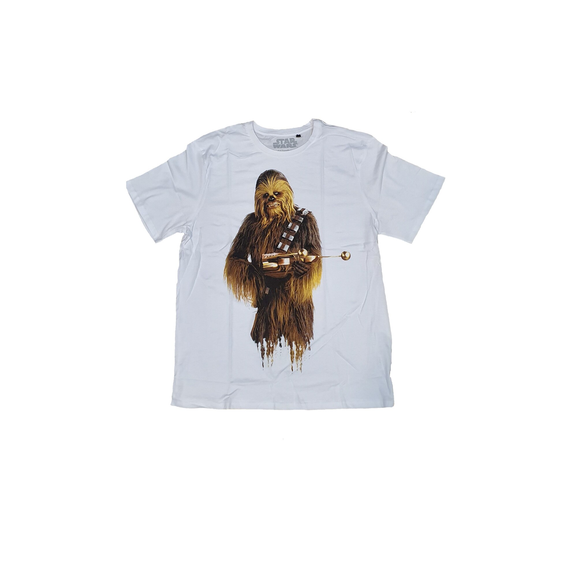Tricou Chewie With Gun Alb XL