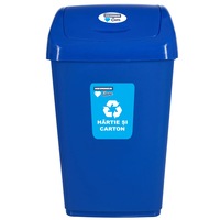 cos de gunoi pentru reciclare selectiva heinner care capac batant  25 l albastru imagen 3_0_
0