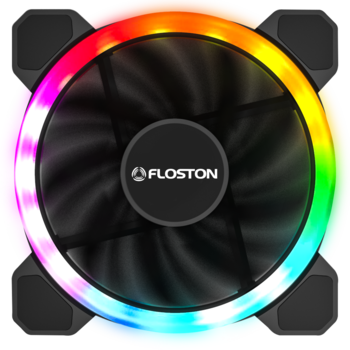 Ventilator Floston Halo Rainbow Dual RGB, 120mm Ventilator Floston Halo Rainbow Dual RGB, 120mm