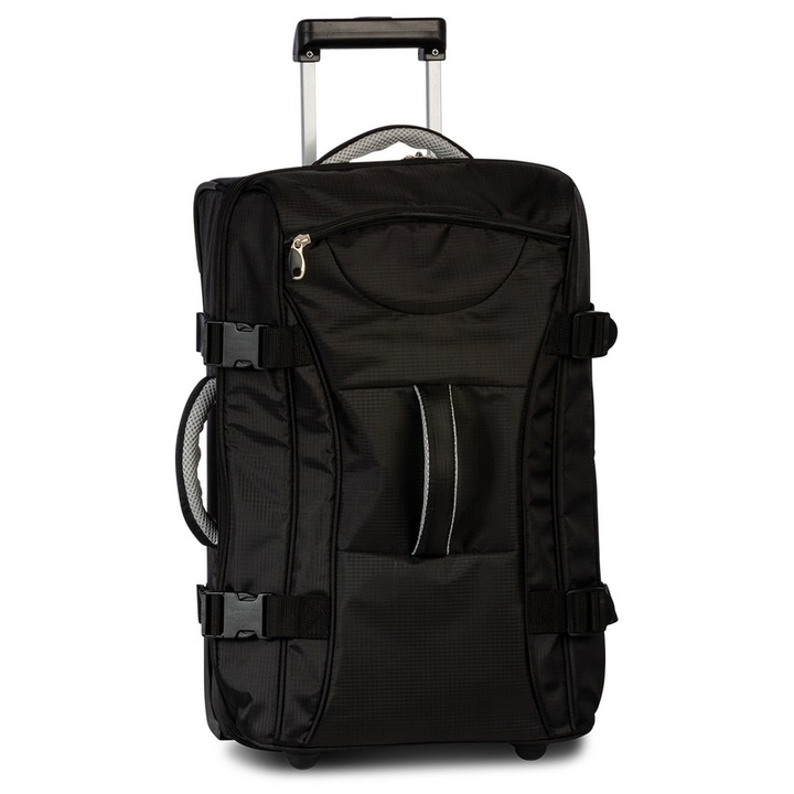 Troler Cabina, BESTWAY, Poliester, 2 Roti, F40250 - 55 cm, Negru