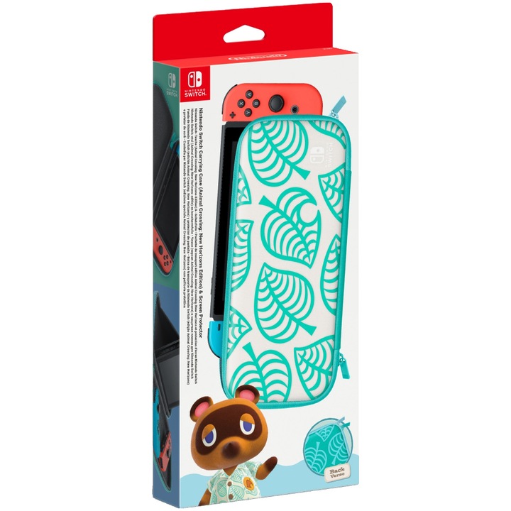 Carrying Case si ecran de protectie pentru Nintendo Switch - Animal Crossing Edition
