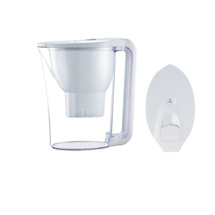 Elecom szűrőpohár, Antibakteriális műanyag, Szűrőcsere jelző, Fehér, 3,5 L