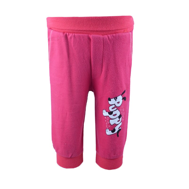 Pantaloni sport, fetite, NN, imprimeu text, Roz, Roz